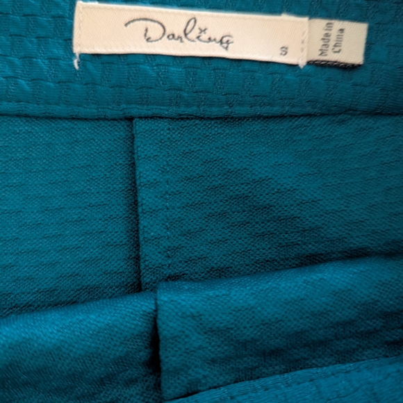 Darling Turquoise Textured Fabric - Picture 3 of 4